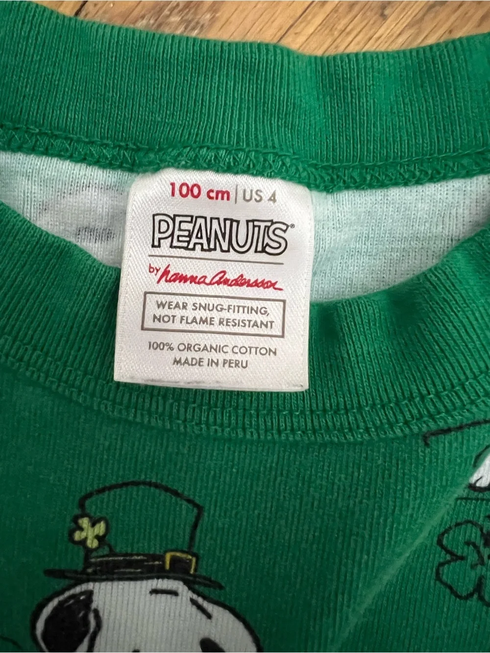 Hanna Andersson Peanuts Shamrock PJs